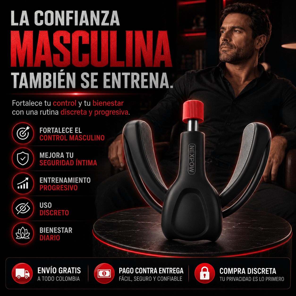 DrNuro™ Entrenador de Suelo Pélvico: La solución natural para un rendimiento y una confianza duraderos.
