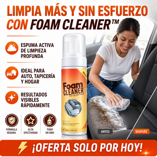 FoamCleaner™ | Elimina manchas imposibles al instante sin esfuerzo